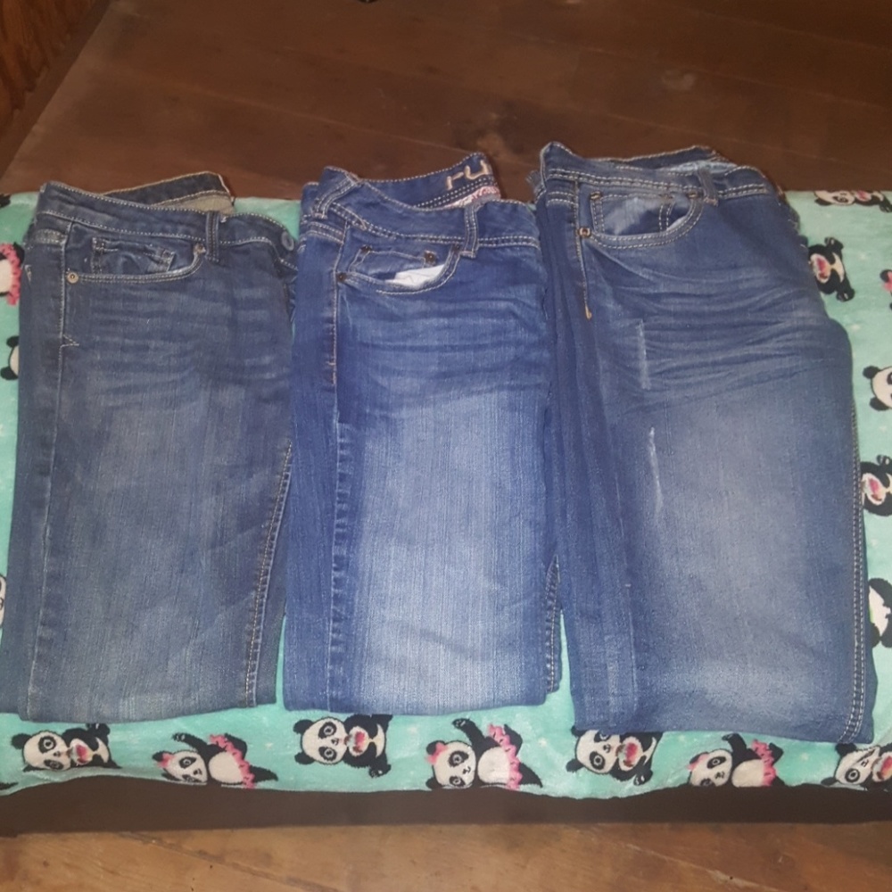 6 like new used jeans